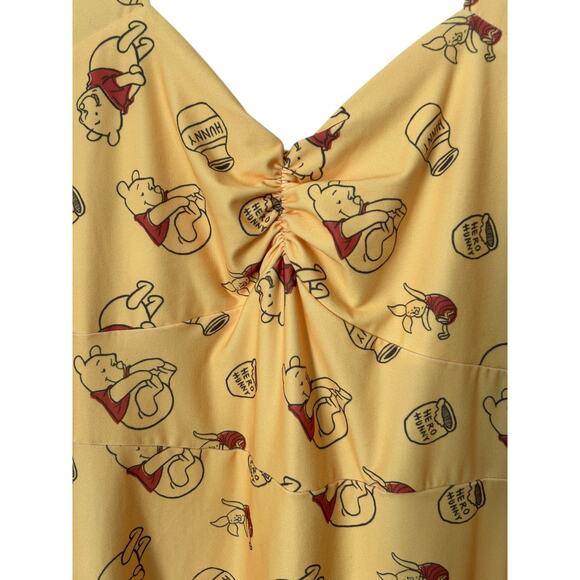 Her University Disney Winnie the Pooh Hunny Pot Dress Juniors Size XXXL Yellow - Picture 4 of 13